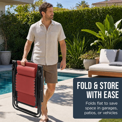 Folding Zero Gravity Patio Lounge Chair