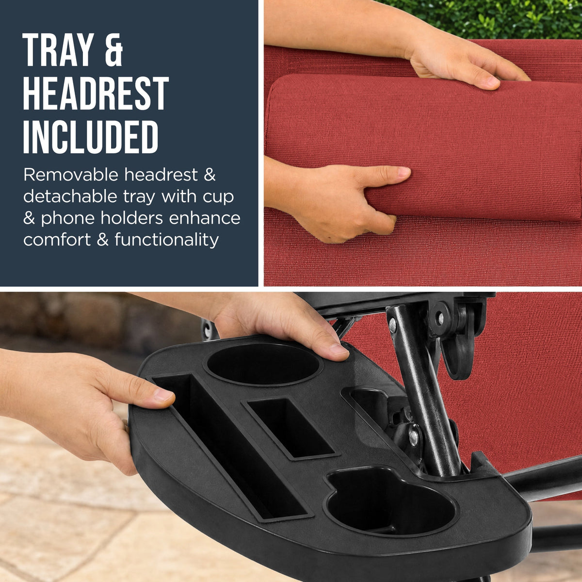 Folding Zero Gravity Patio Lounge Chair