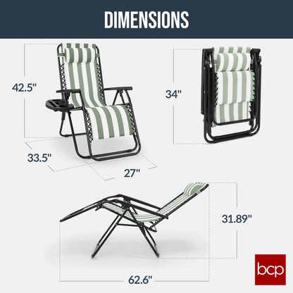 Folding Zero Gravity Patio Lounge Chair