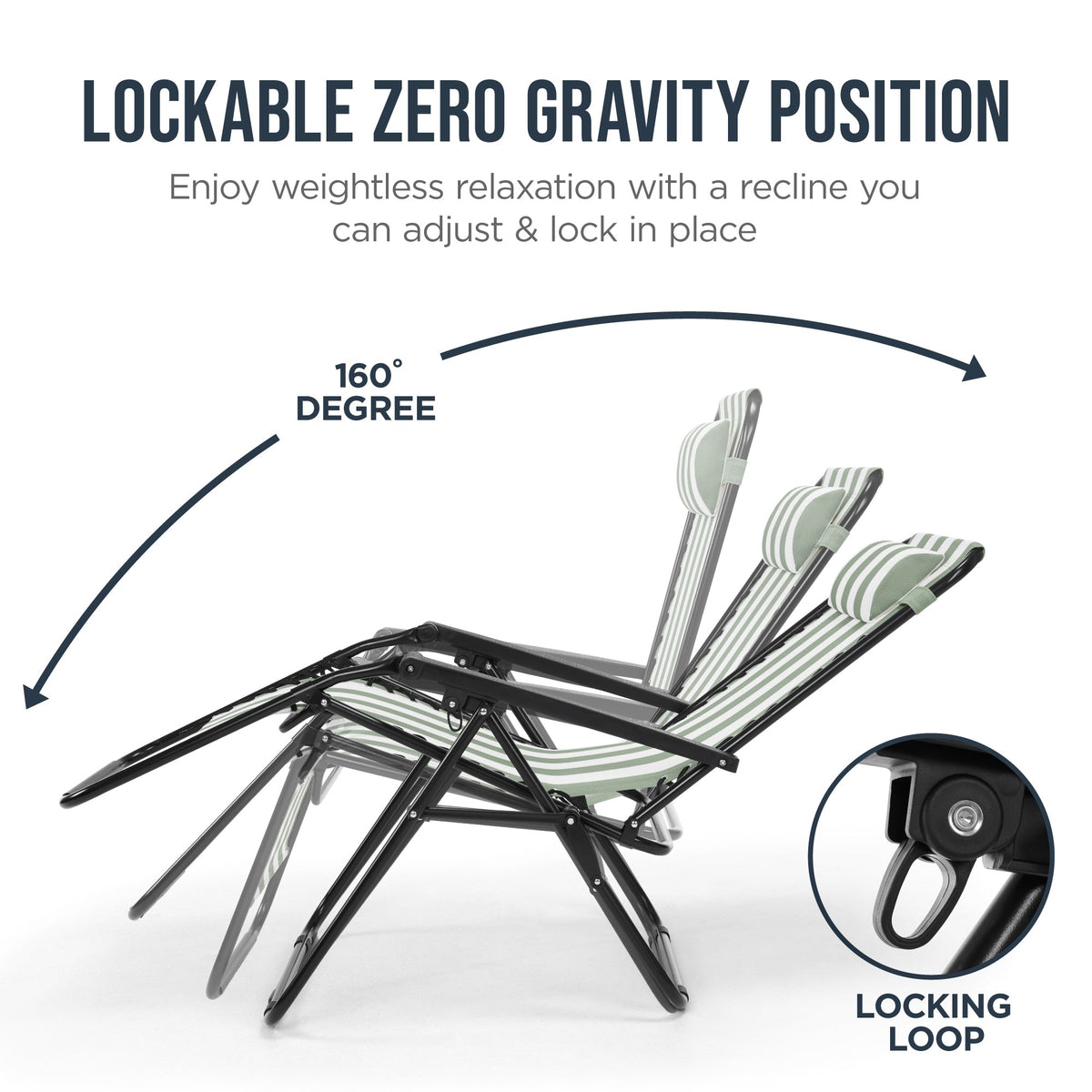 Folding Zero Gravity Patio Lounge Chair