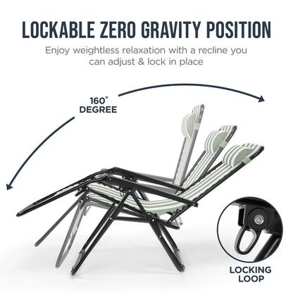 Folding Zero Gravity Patio Lounge Chair