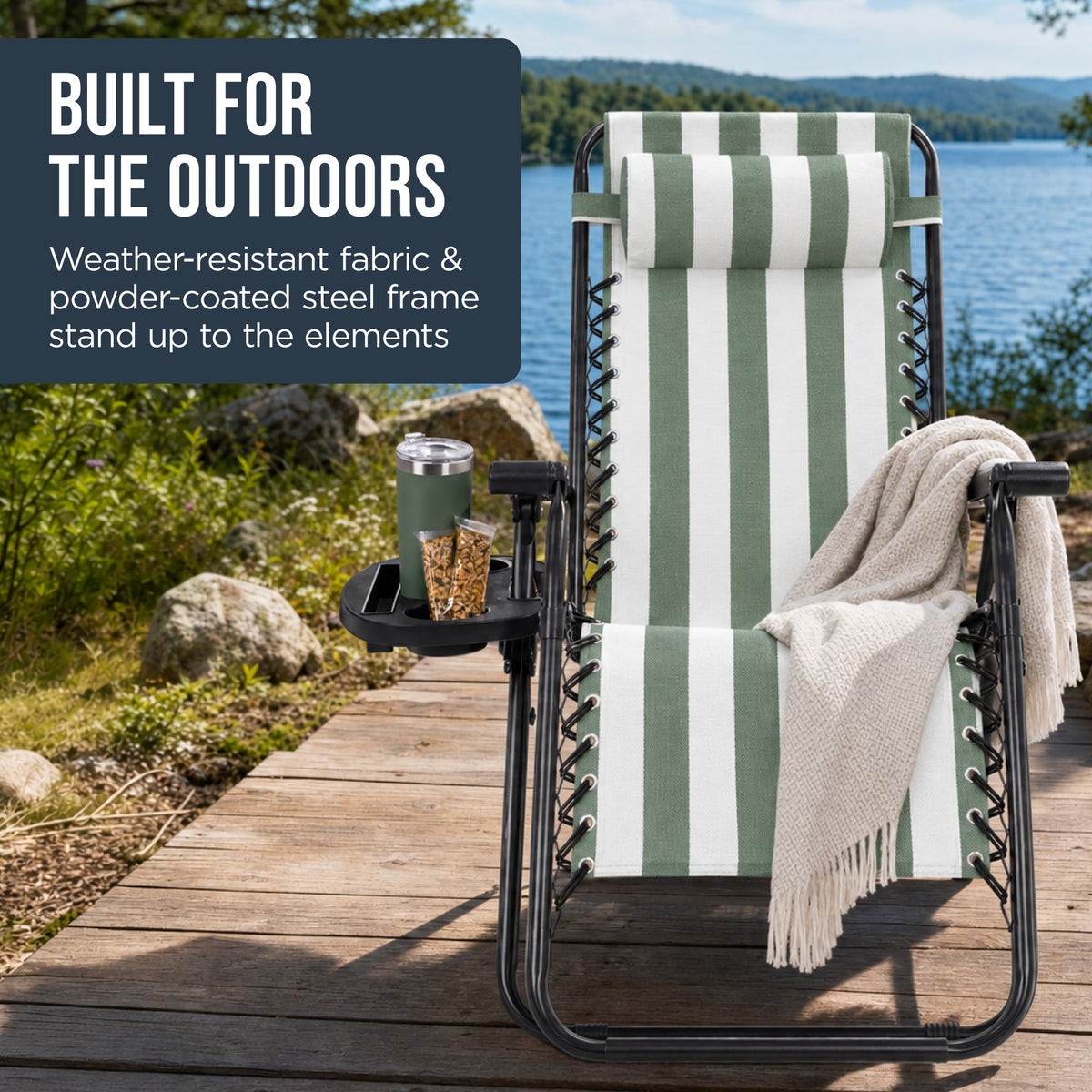 Folding Zero Gravity Patio Lounge Chair