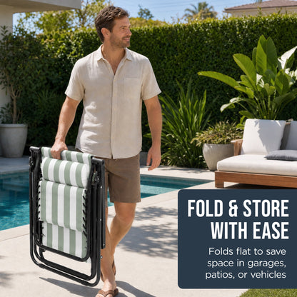 Folding Zero Gravity Patio Lounge Chair