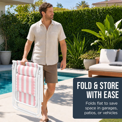 Folding Zero Gravity Patio Lounge Chair