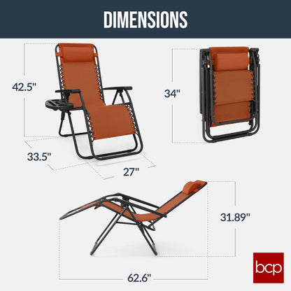 Folding Zero Gravity Patio Lounge Chair