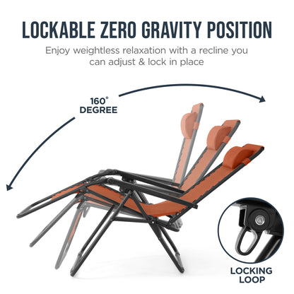 Folding Zero Gravity Patio Lounge Chair
