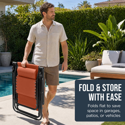 Folding Zero Gravity Patio Lounge Chair