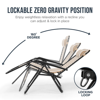 Folding Zero Gravity Patio Lounge Chair
