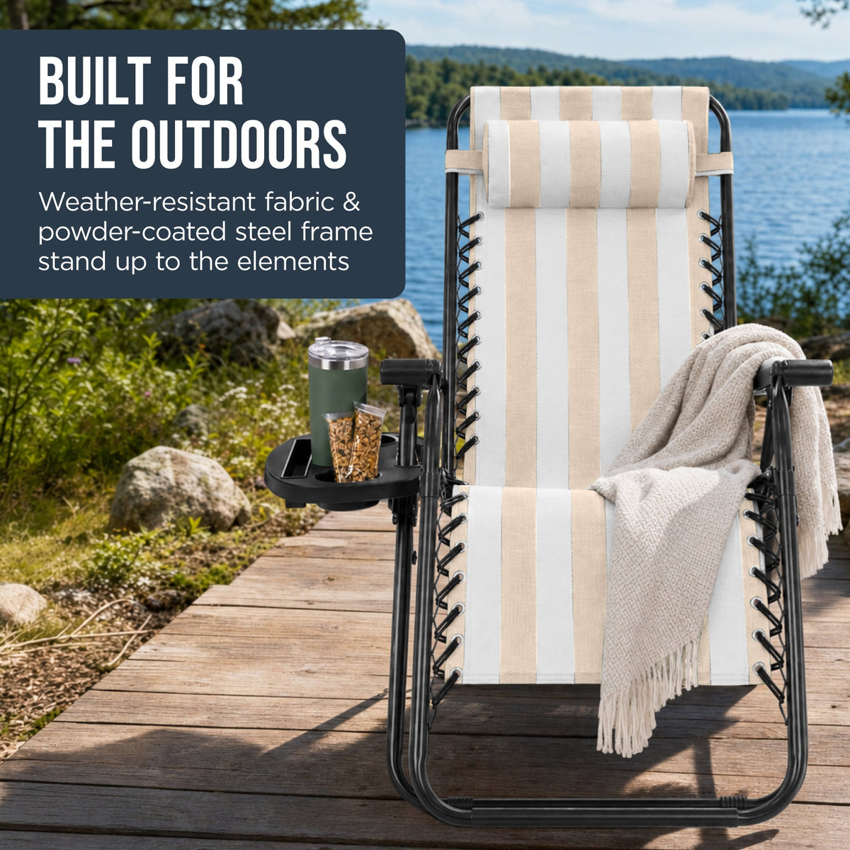 Folding Zero Gravity Patio Lounge Chair