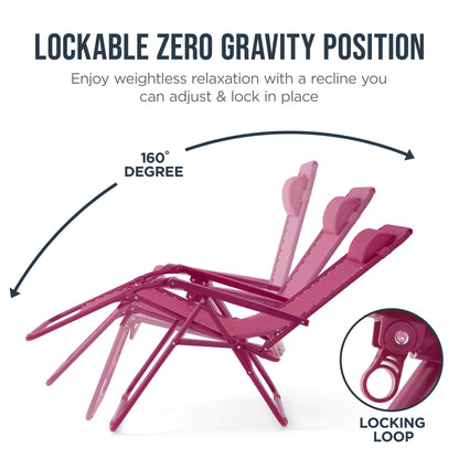 Folding Zero Gravity Patio Lounge Chair