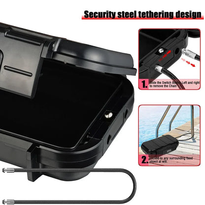 Portable Security Safe Box | Waterproof Travel Valuables Storage