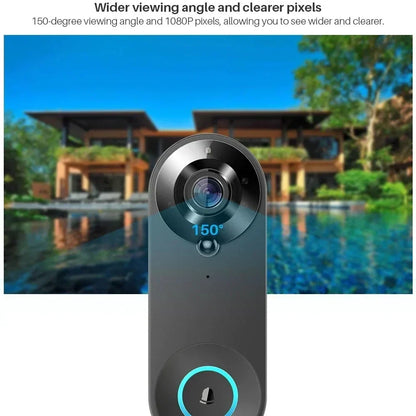 1080P HD WiFi Smart Doorbell Camera with Two-Way Audio