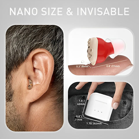 Annie’s Fashion Rechargeable Earing Aids– Invisible In-Ear Digital Sound Amplifier for Adults