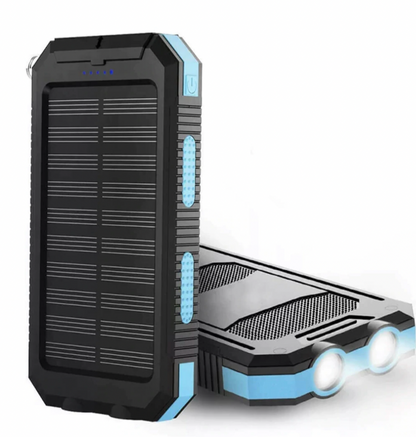 Annie’s Fashion Solar Power Bank – 500000mAh Portable Waterproof Outdoor Charger with Dual USB & LED Light