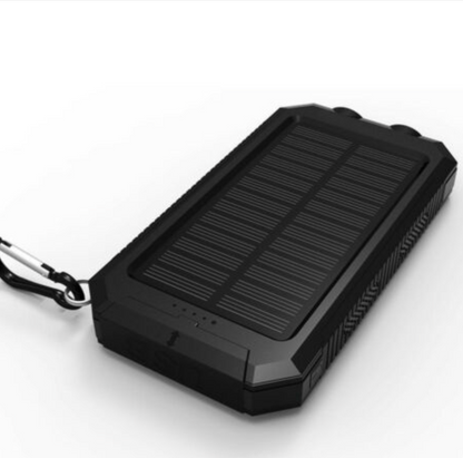 Annie’s Fashion Solar Power Bank – 500000mAh Portable Waterproof Outdoor Charger with Dual USB & LED Light