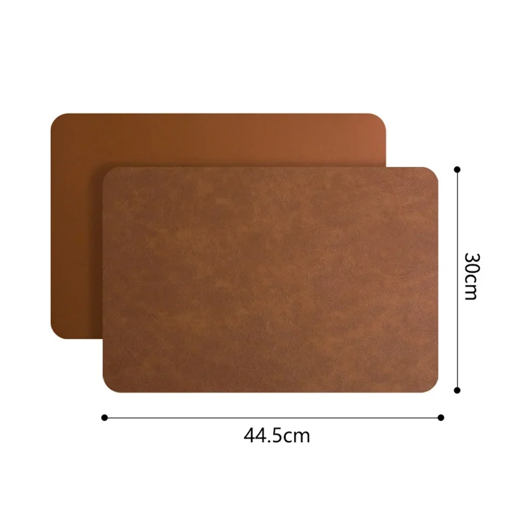 Double-Sided Faux Leather Placemats | Heat Resistant & Waterproof