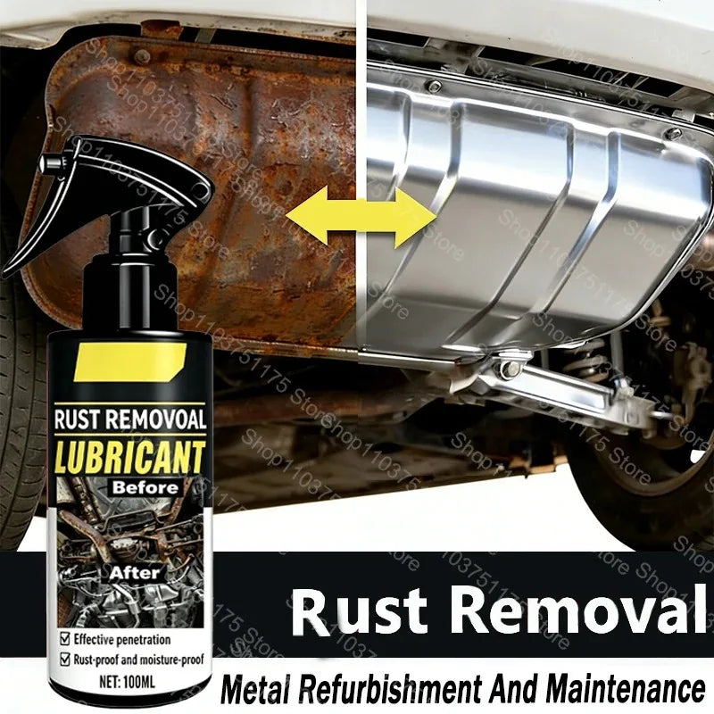 2026 Rust Remover Auto Exhaust Pipe Rust Derusting Spray Quickly Car Wheel Hub Care Clean Metal Iron Prowder Stain Removal Agent
