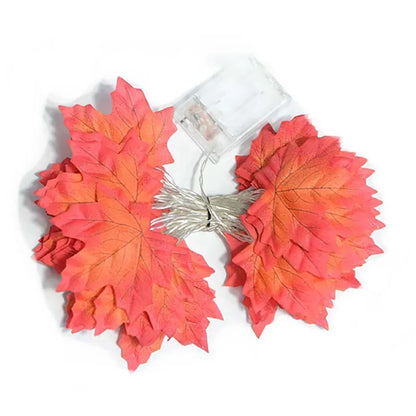 Maple Leaf LED String Lights, Fall Halloween Thanksgiving Garland