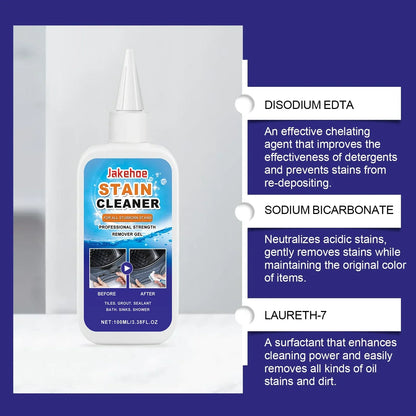 Professional Stain Remover Gel | Deep Cleaning Formula With Brush