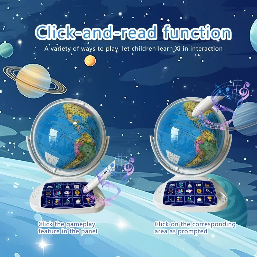 Interactive World Globe with AR and Light