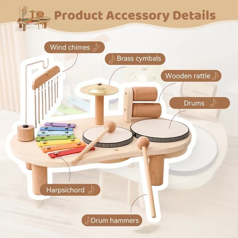 Wooden Musical Activity Table