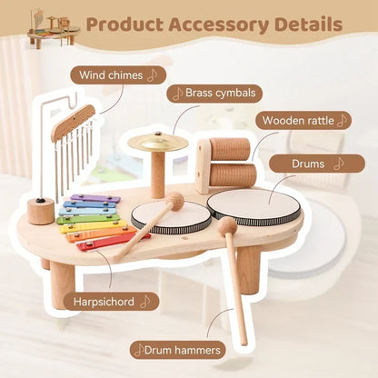 Wooden Musical Activity Table