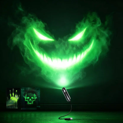 Halloween USB LED Projection Lamp with 3 or 6 Spooky Patterns