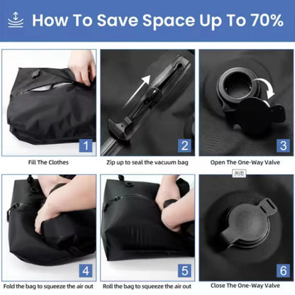 Travel Compression Storage Bags | TPU Waterproof Space Saver
