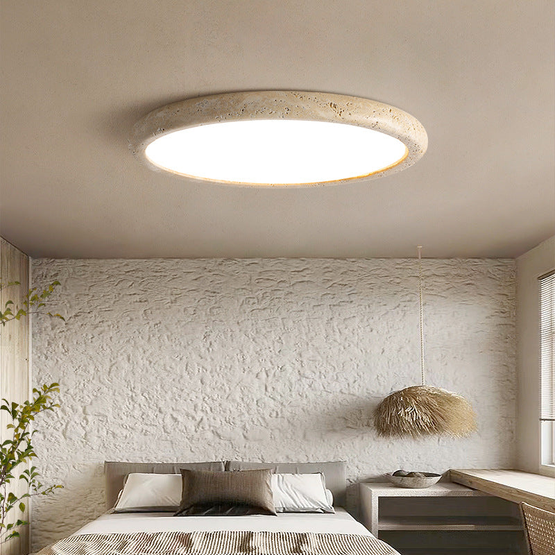 Natural Stone Ceiling Light | Travertine LED Panel Design