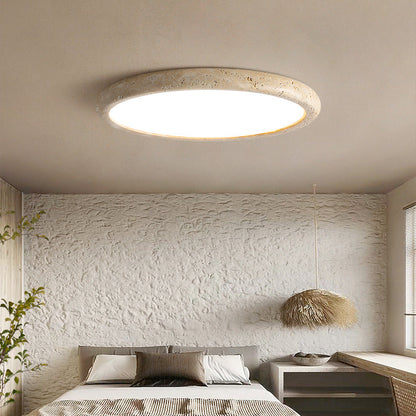 Natural Stone Ceiling Light | Travertine LED Panel Design