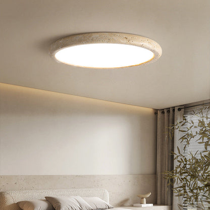 Natural Stone Ceiling Light | Travertine LED Panel Design