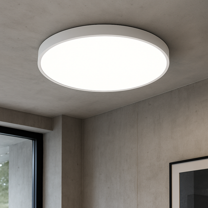 Modern Ceiling Light | Ultra-Thin Black LED Fixture
