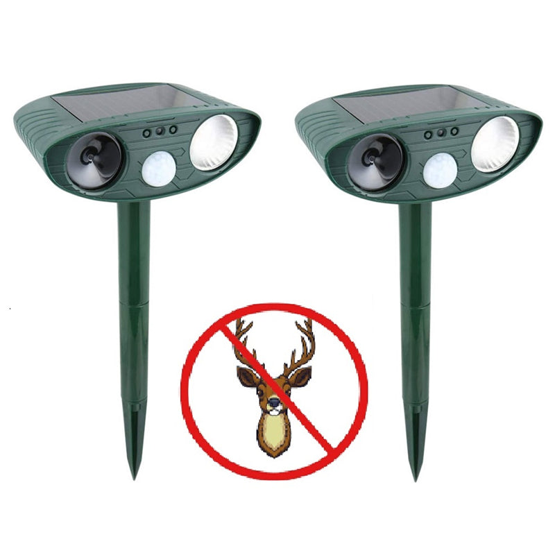 Annie’s Fashion Solar Powered Ultrasonic Deer Repellent – Motion Sensor Animal Deterrent for Garden, Lawn & Yard Protection