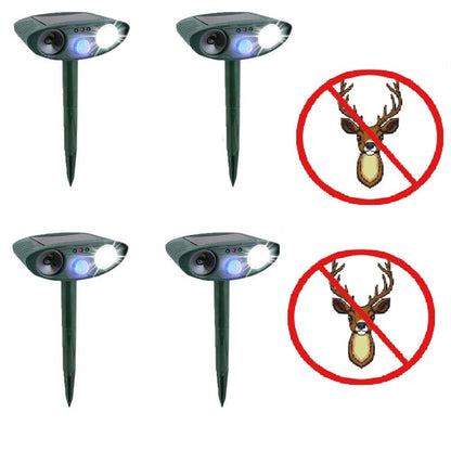 Annie’s Fashion Solar Powered Ultrasonic Deer Repellent – Motion Sensor Animal Deterrent for Garden, Lawn & Yard Protection
