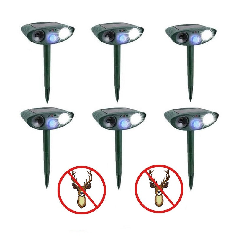 Annie’s Fashion Solar Powered Ultrasonic Deer Repellent – Motion Sensor Animal Deterrent for Garden, Lawn & Yard Protection