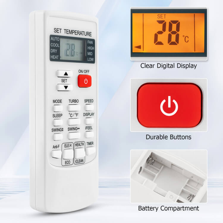 Universal AC Remote Control | Multi-Brand Digital Temperature Controller