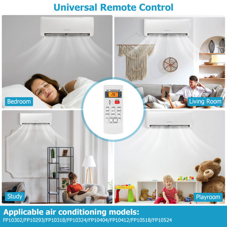 Universal AC Remote Control | Multi-Brand Digital Temperature Controller
