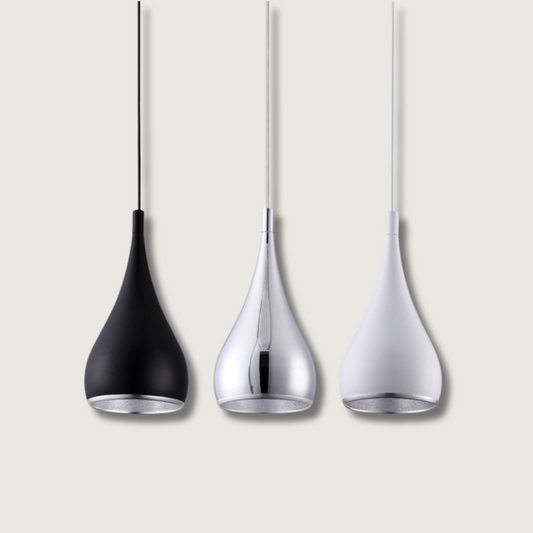 Modern Pendant Light | Teardrop Aluminum Design