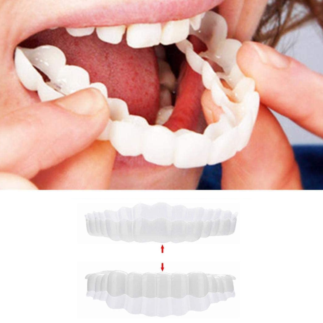 Annie’s Fashion Instant Smile Veneers – Upper & Lower Clip-On Dental Veneer Set