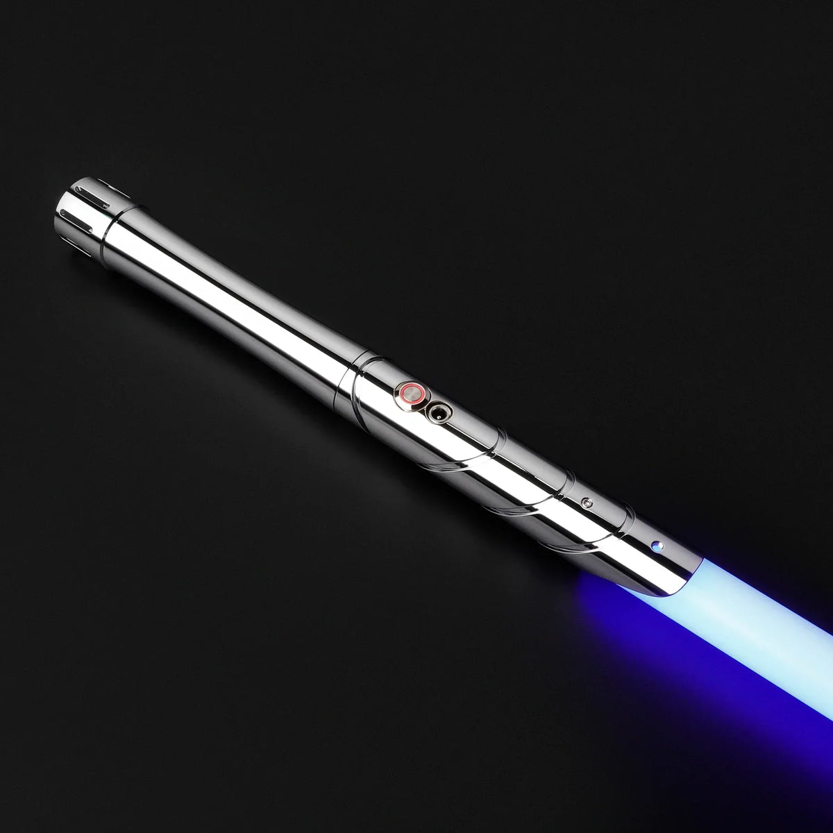 LED Cosplay Saber with Polished Silver Metal Hilt