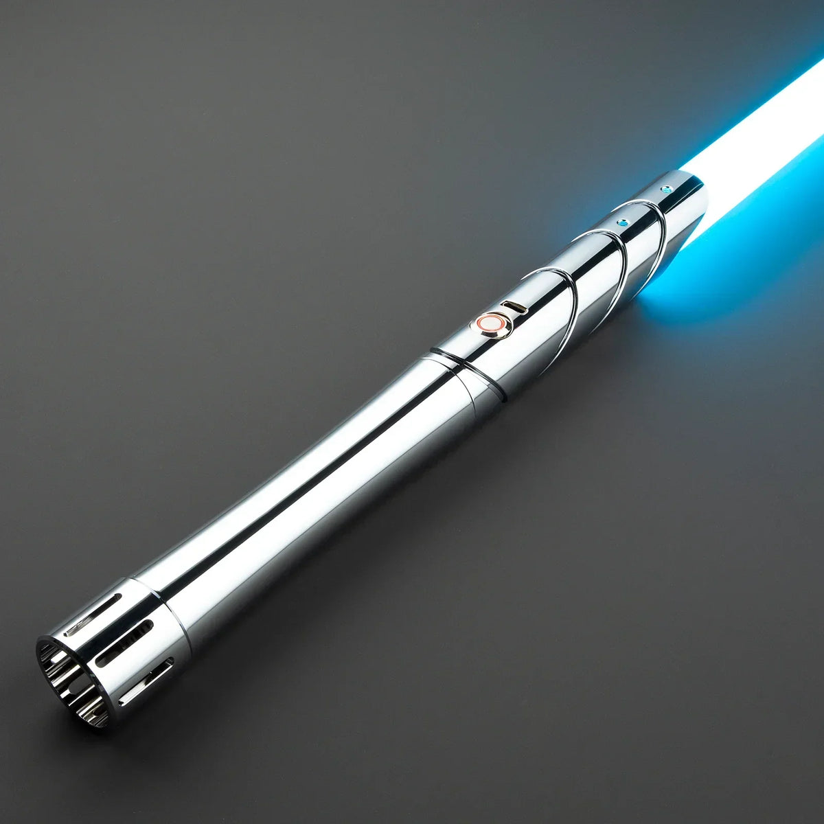 LED Cosplay Saber with Polished Silver Metal Hilt