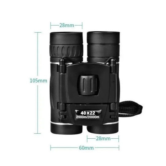 Annie’s Fashion Military HD 40x22 Binoculars – Compact Hunting & Outdoor Telescope