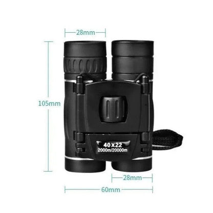Annie’s Fashion Military HD 40x22 Binoculars – Compact Hunting & Outdoor Telescope