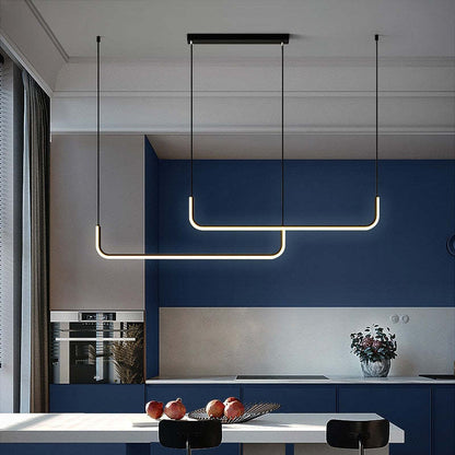 Modern LED Pendant Light | Geometric Linear Design