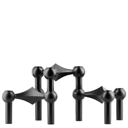Abstract Molecular Structure Candle Holder