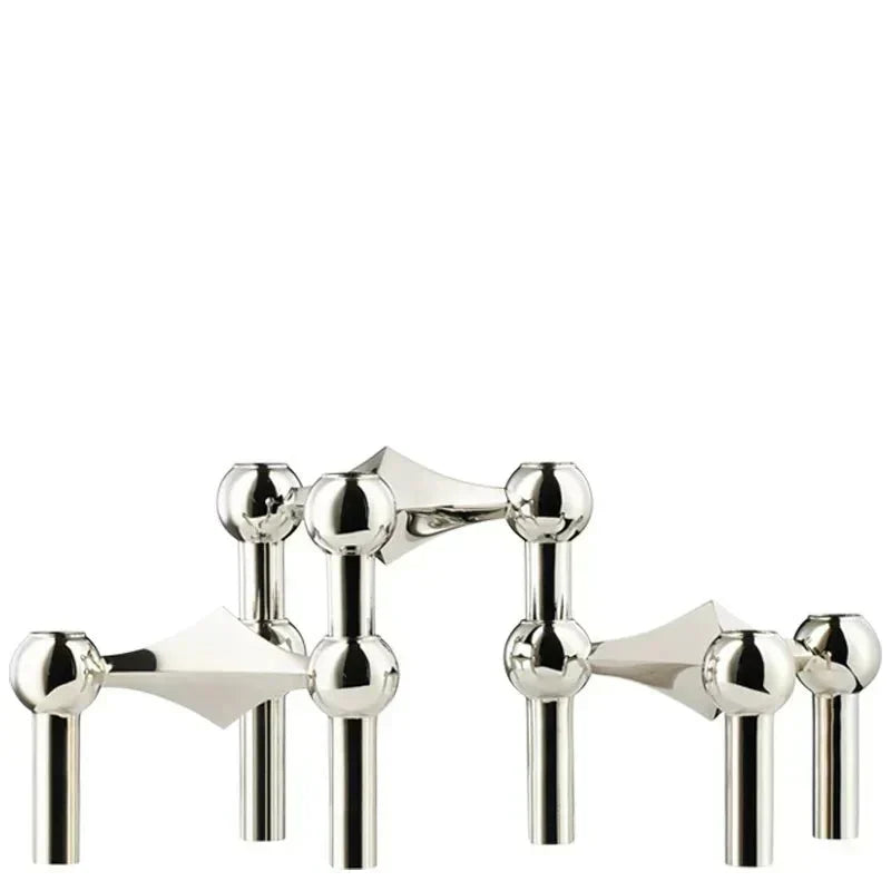 Abstract Molecular Structure Candle Holder