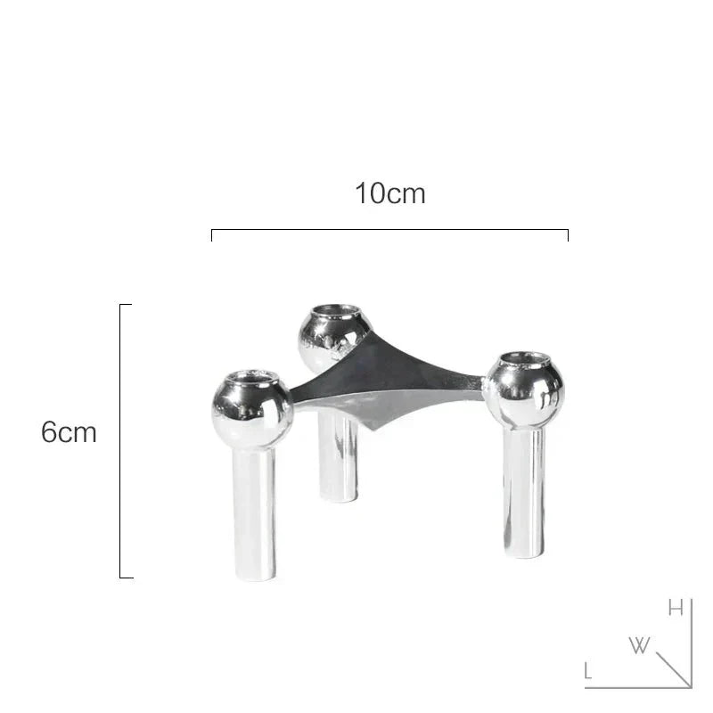 Abstract Molecular Structure Candle Holder