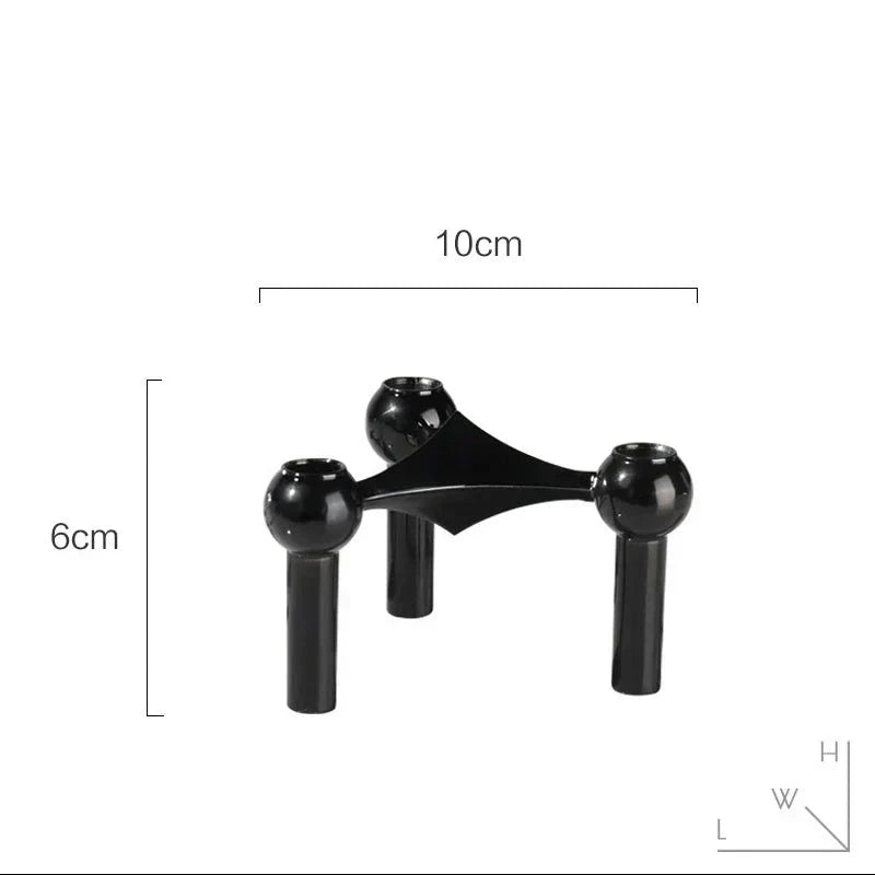Abstract Molecular Structure Candle Holder