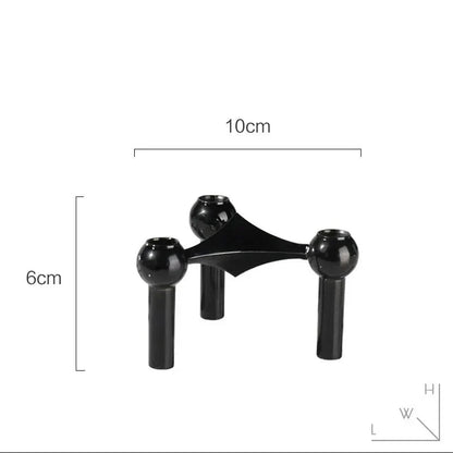 Abstract Molecular Structure Candle Holder