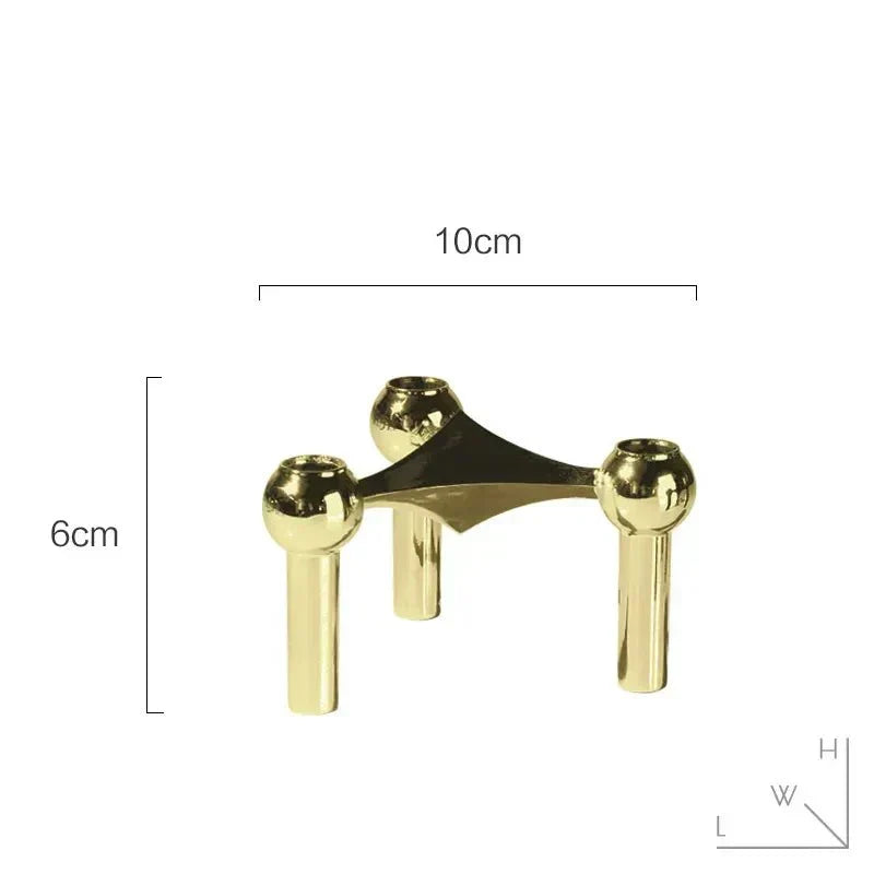 Abstract Molecular Structure Candle Holder